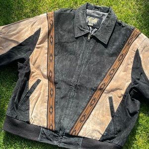 Vintage scully brand bomber style zip up jacket